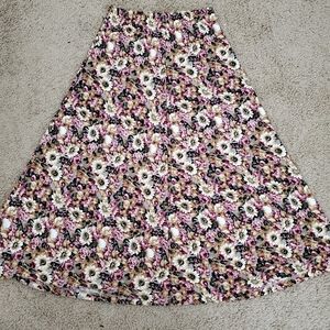 Express Size M Floral Design Skirt